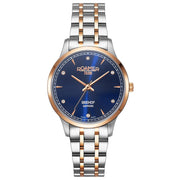 ROAMER Seehof Swiss Made CZ Blue Round Dial Women's Watch - 509847 49 40 20