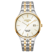 ROAMER Slim-Line Classic Quartz Champagne Round Dial Men's Watch- 512833 47 35 20
