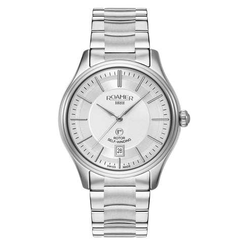 ROAMER Rotopower Automatic Silver Round Dial Men&