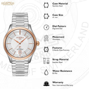 ROAMER Rotopower Automatic Silver Round Dial Men's Watch- 703660 49 65 50