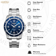 Roamer Nautic 100 Analog Blue Round Dial Men's Watch - 862844 41 45 20