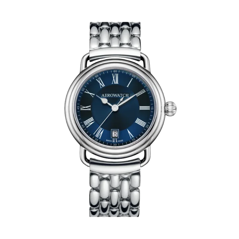 SKU A 60900 RO26 (3) Aerowatch |1942 | Blue Satin - Image 1