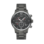 Luxury Two-Tone Stainless Steel Quartz Watch with Silver Dial