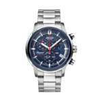 Classic Black Dial Stainless Steel Quartz Watch for Men